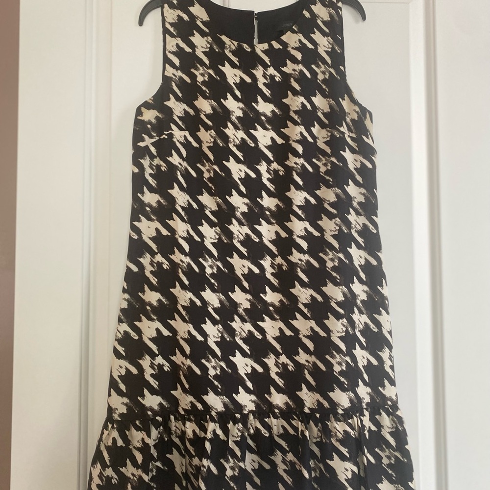 Black and White Houndstooth Dress